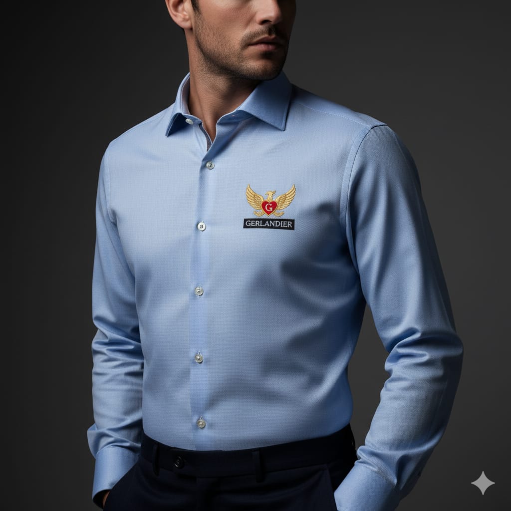 Camisa Social Azul Claro